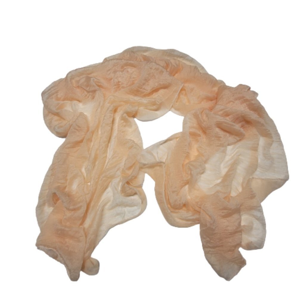 Peach Colored Scarf Light Soft Rectangular NEW - Picture 3 of 7